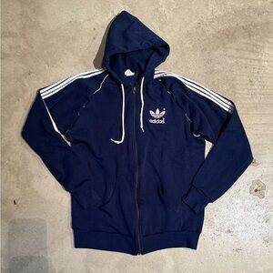 Vintage Adidas navy Hoodie RARE Made in USA